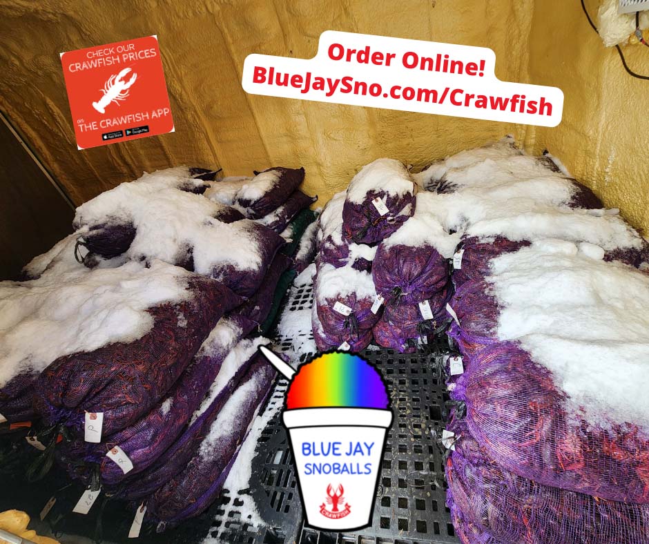 Order Online! BlueJaySno.comCrawfish